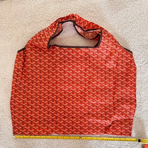 Extra Large Reusable Grocery or Gym Tote Orange Eco-friendly. Daily essentials - Picture 9 of 12